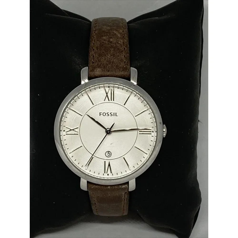 Fossil ES3869 Women's Brwon Buckle Leather Analog Dial Quartz Wrist Watch KL376